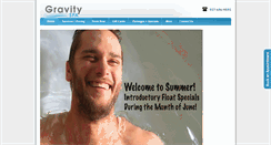 Desktop Screenshot of gravityspa.com
